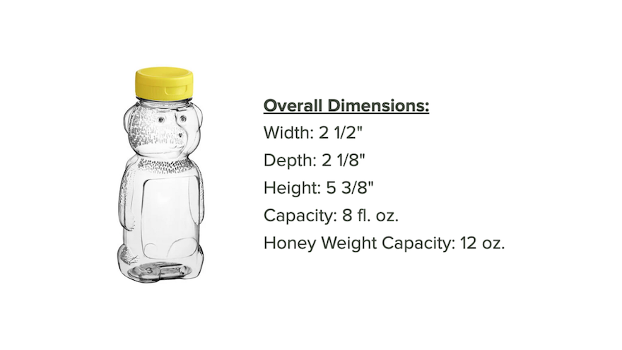 Honey Bear Weight vs. Volume